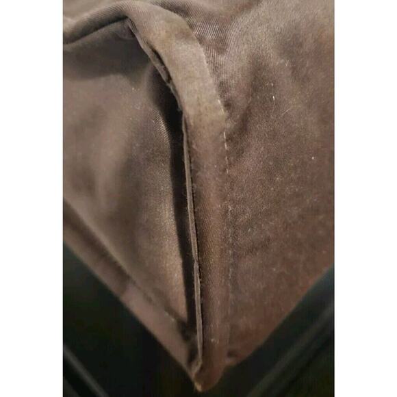 Vintage KATE SPADE New York Brown Nylon Structured Shoulder Hand Bag 14.5x10x5 - Picture 11 of 13